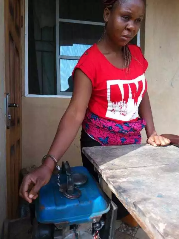 Man Chains His Wife To Generator From Dusk To Dawn In Ogun (Photo)